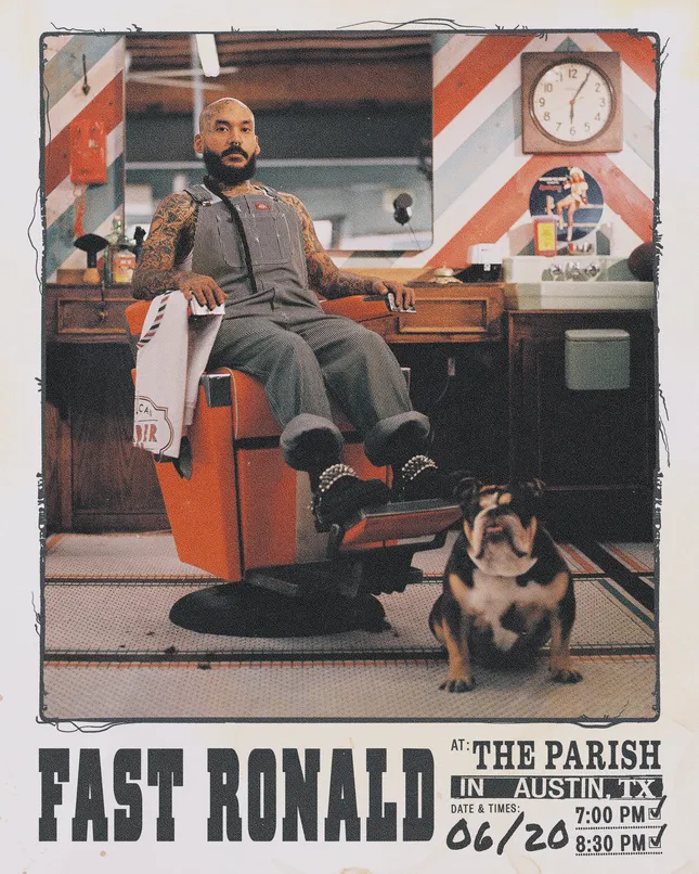 Fast Ronald, Comedy Show Flyer & Tee Design