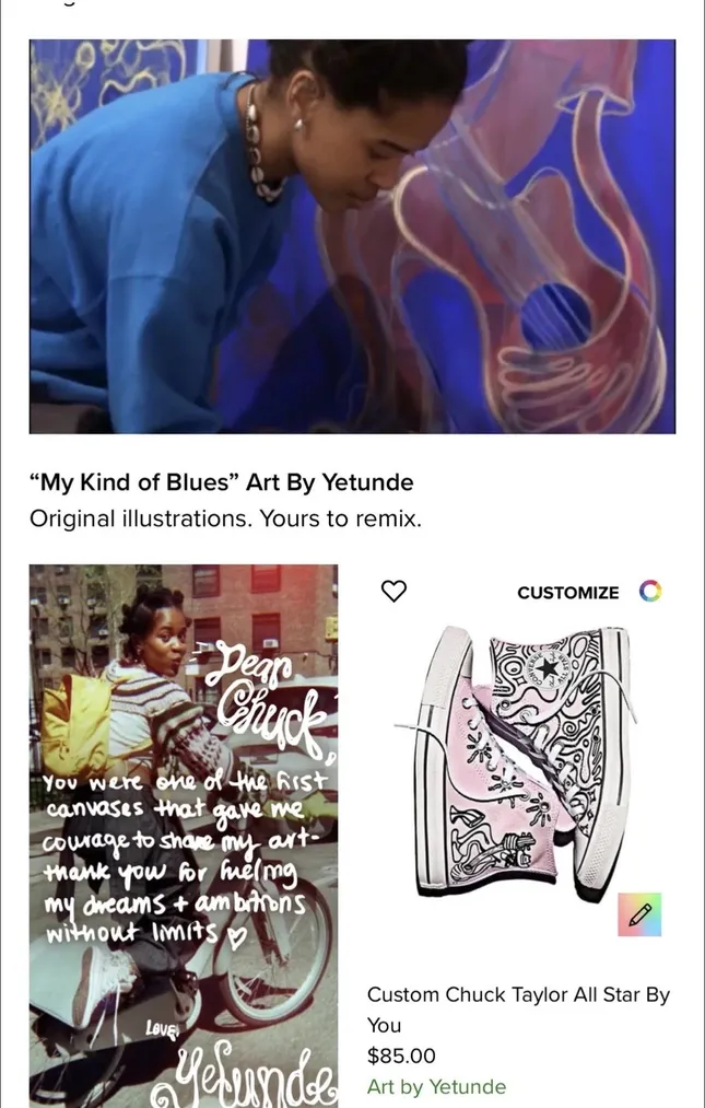 CONVERSE ALL STARS X YETUNDE SAPP