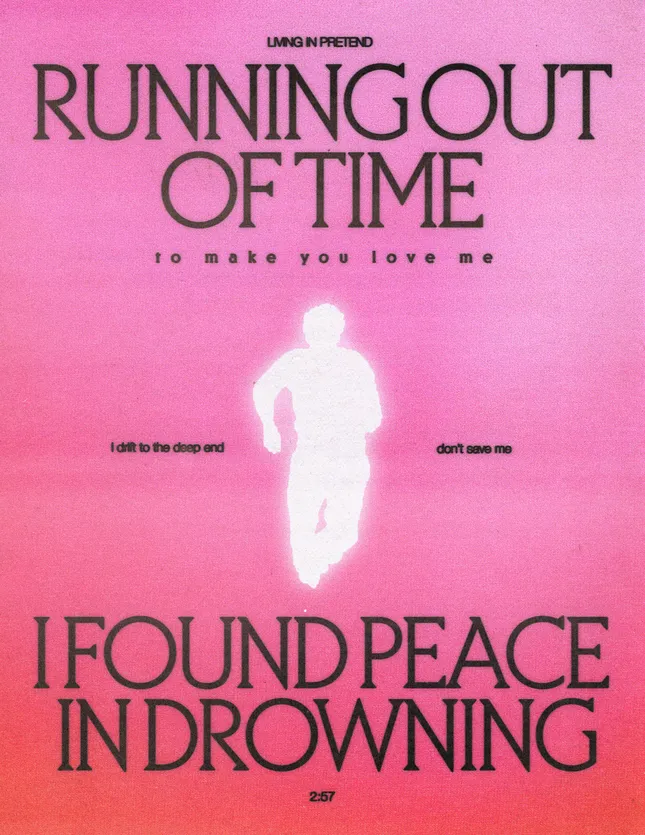 Lyric Based Poster - Running Out Of Time