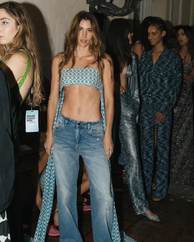 Backstage for Missoni Fashion Show