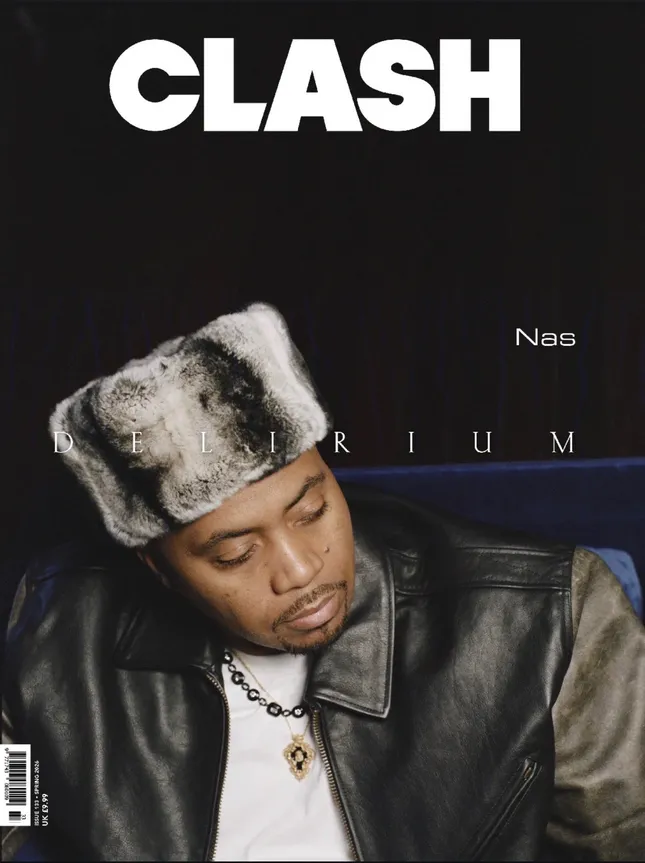 Nas for the cover of Clash Magazine
