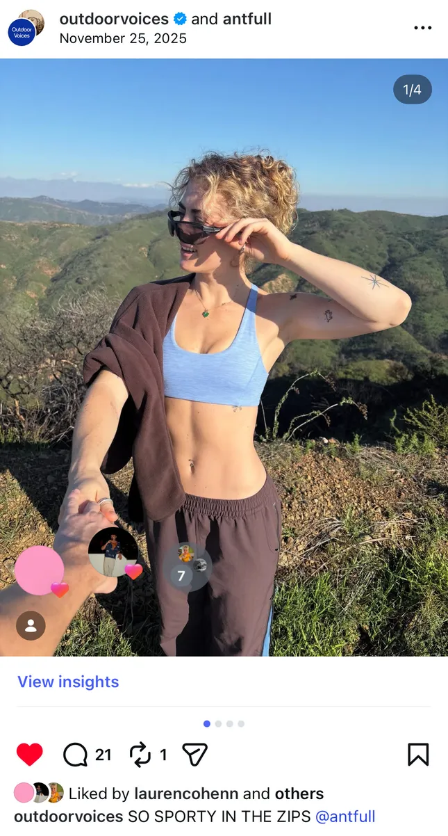 Outdoor Voices Content Creation