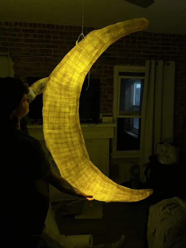 Paper Mache Moon