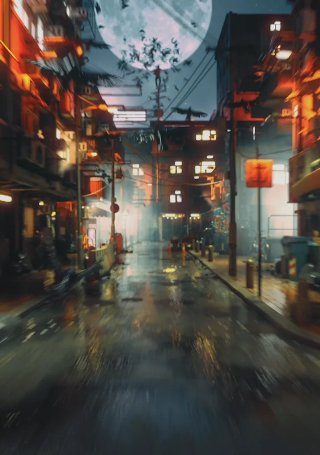 3D animation vertical highlights