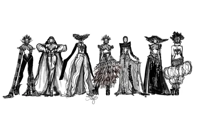 Lineup Fashion Illustrations