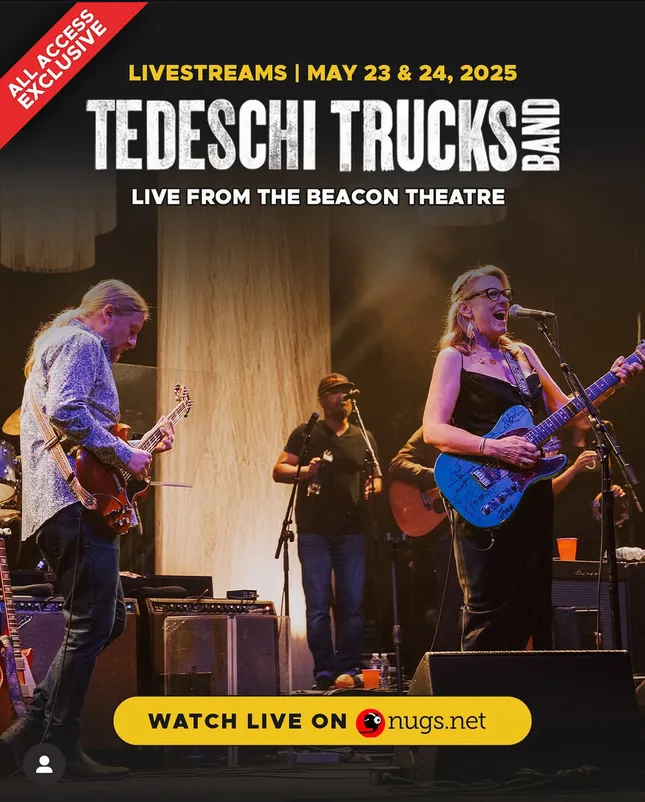 Tedeschi Trucks Band live from the Beacon Theater, NYC Spring 2025