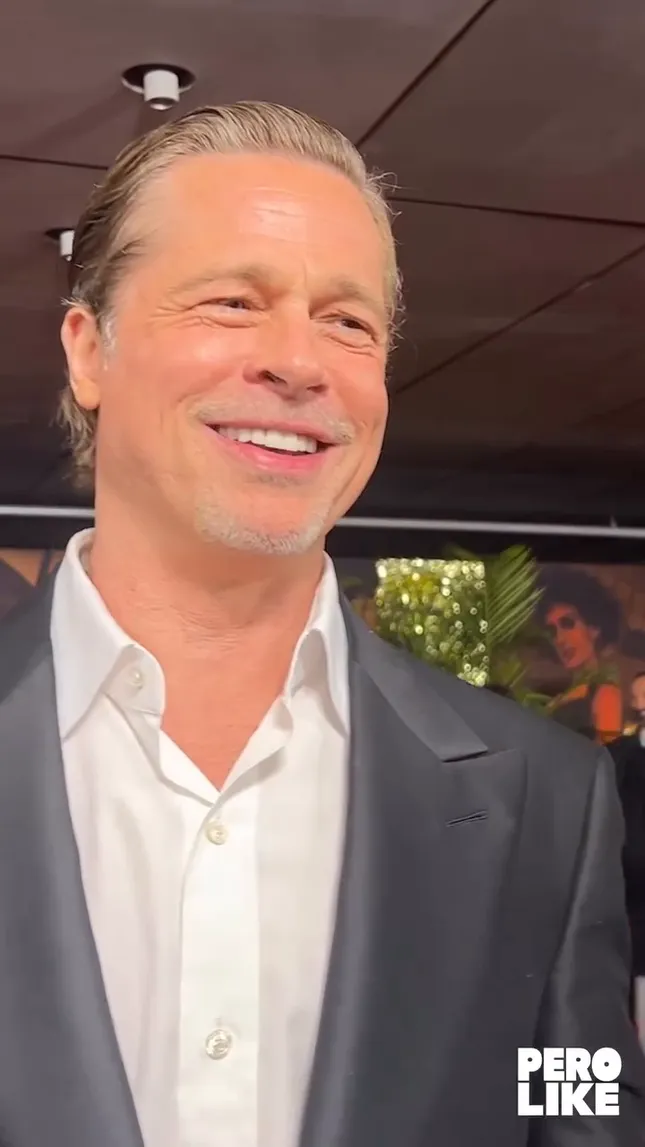 Brad Pitt Red Carpet Interview for Socials