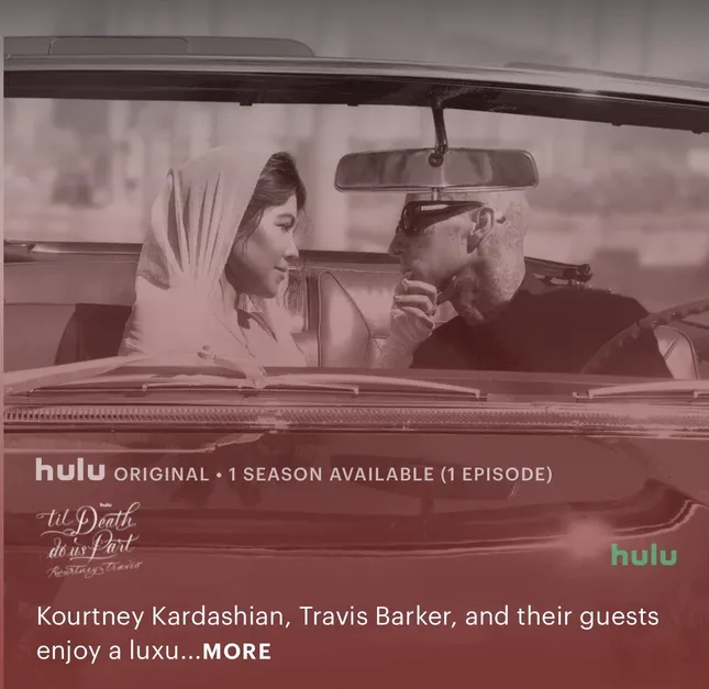 Till Death Do Us Part Hulu Special, Kourtney & Travis Wedding