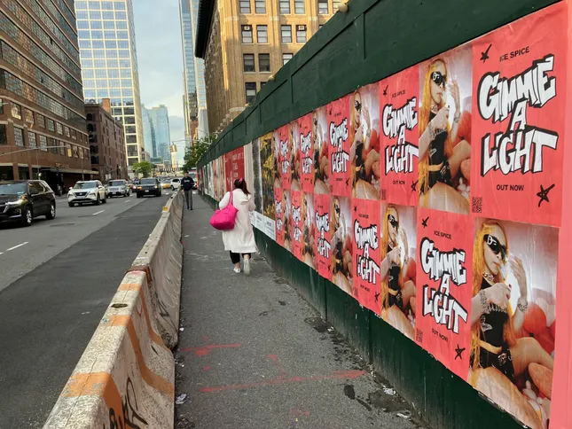 Ice Spice “Gimmie A Light” Wheatpasting Campaign