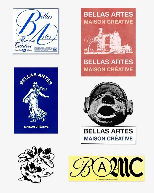 Logo + Brand Stickers for Bellas Artes