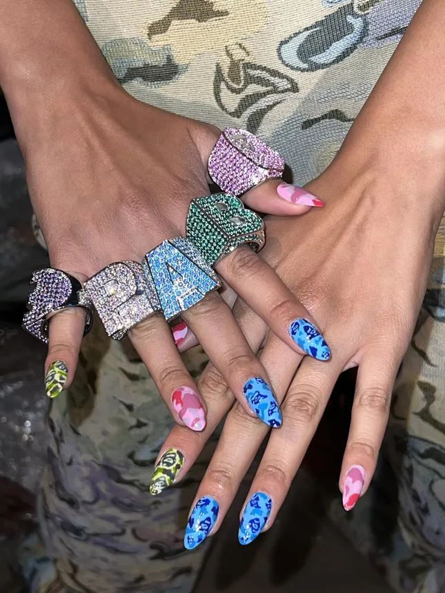 Press on Nails for BAPE 30th anniversary show