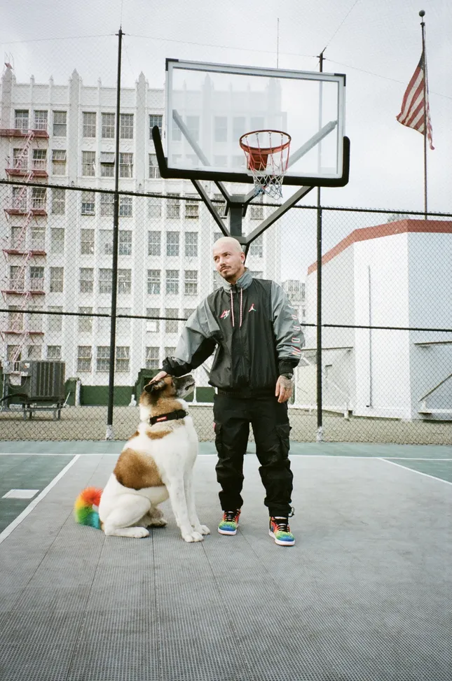 BTS for J Balvin Air Jordan 1 Photoshoot