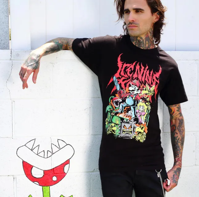 Ice Nine Kills Mario collab merch