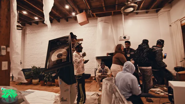 Kanye West Alicia keys Fivio Foreign x Tweek Tune  Plaque Signing