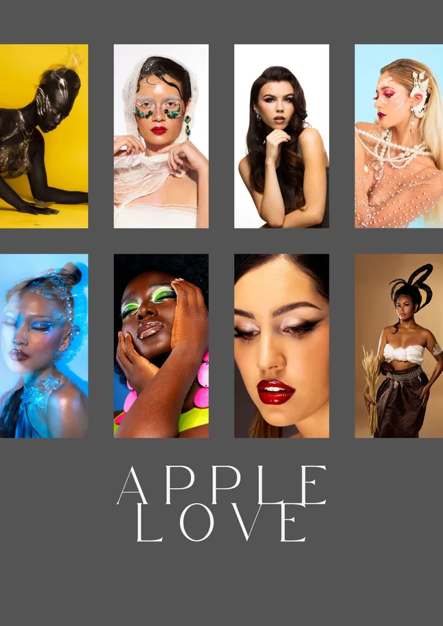 Beauty creative and glam hair and makeup