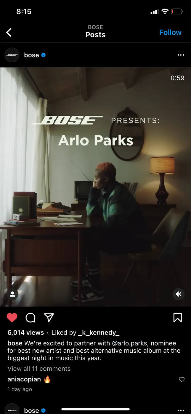 Bose x Arlo Parks