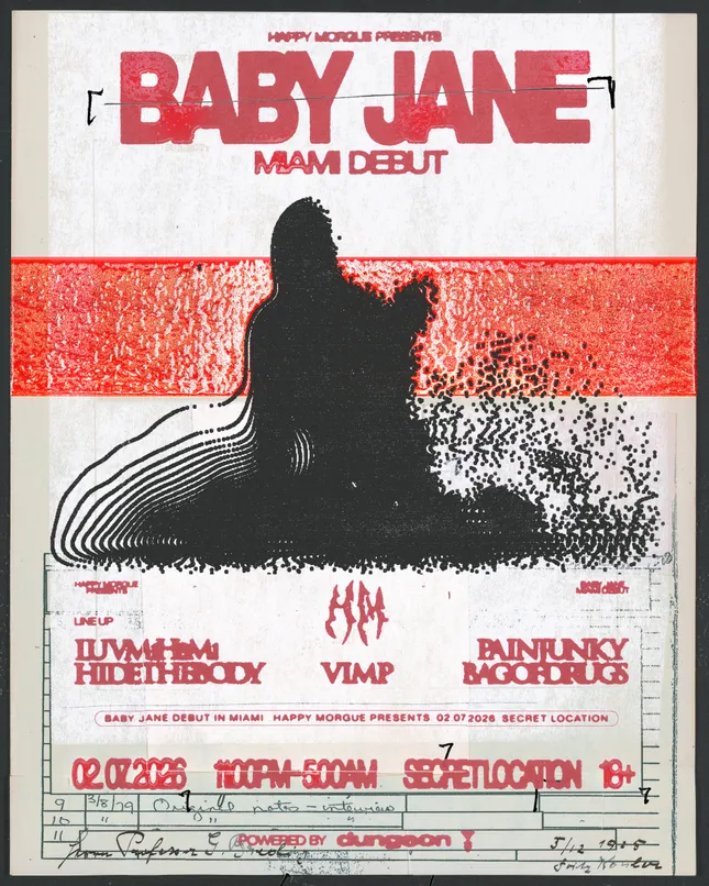 BABY JANE - MIAMI DEBUT POSTER DESIGN