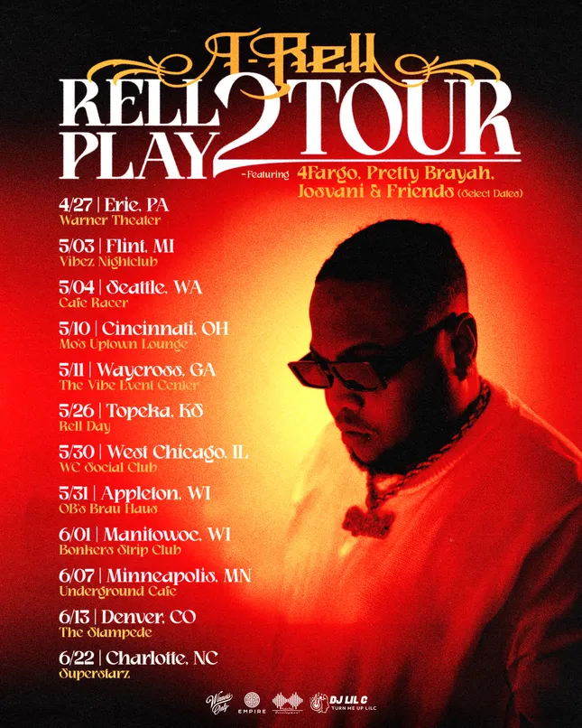 T-Rell - Rell Play 2 Tour Flyer
