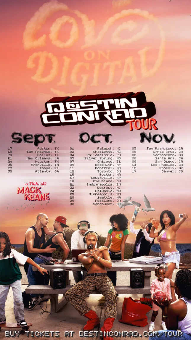 Destin Conrad "Love On Digital" Tour Flyers