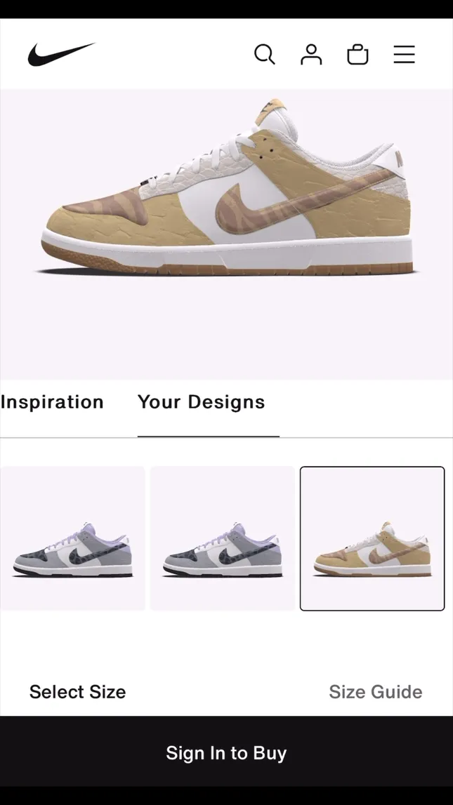 NIKE : DUNK LOW CUSTOMIZER