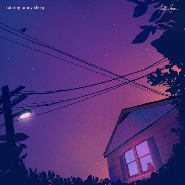 ‘talking in my sleep’ by Heather Sommer (self) - Cover Art + Illustration