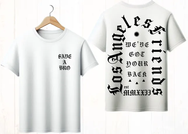 LOS ANGELES FRIENDS - MERCH DESIGN