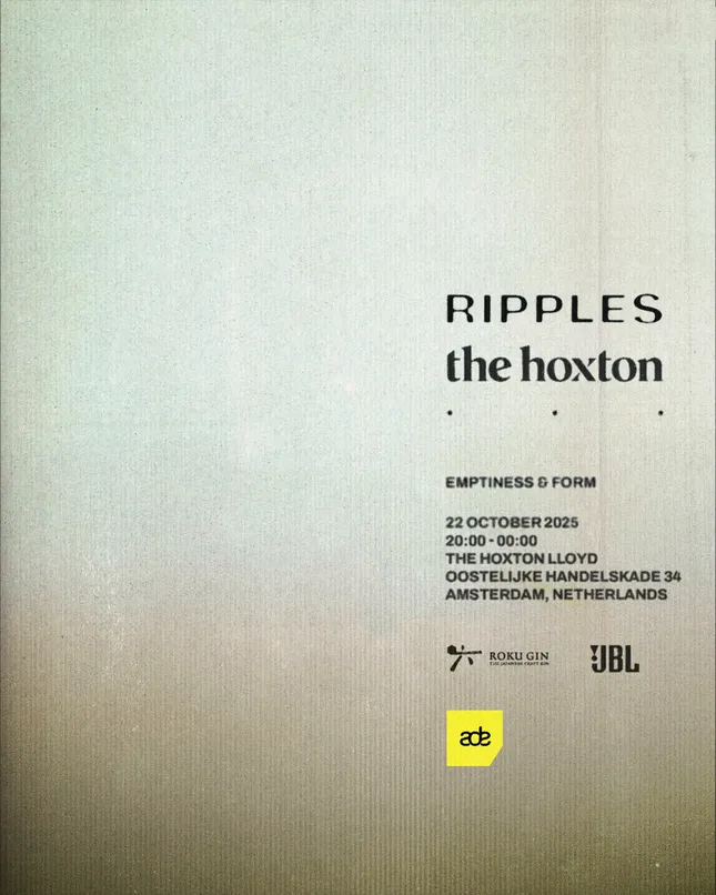 Poster Design - Ripples + The Hoxton (Amsterdam Dance Event)