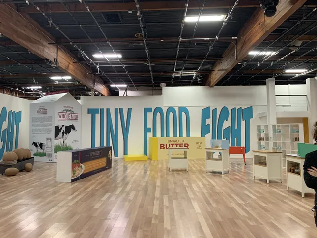 Tiny Food Fight Painting