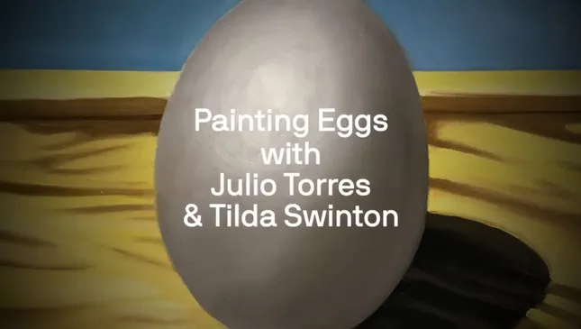 A24 Presents: Painting Eggs with Julio Torres & Tilda Swinton