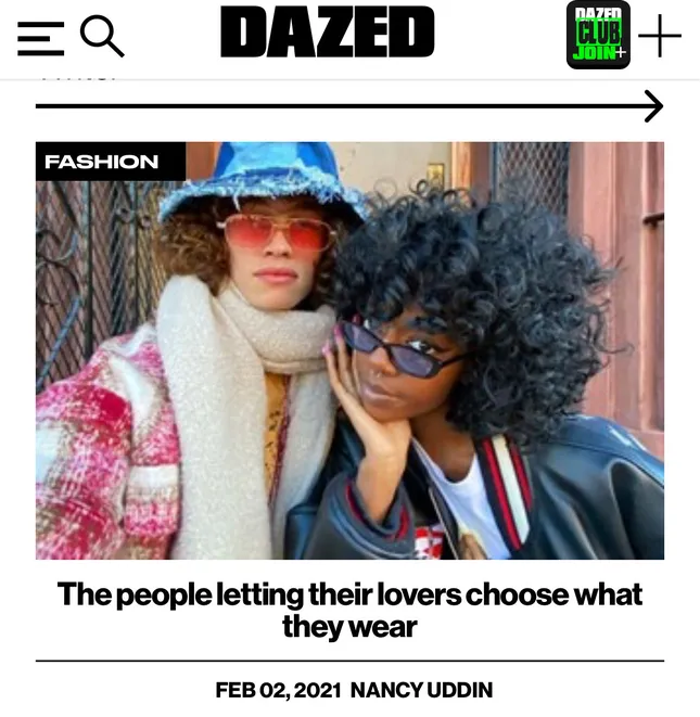 The people letting their lovers choose what to wear