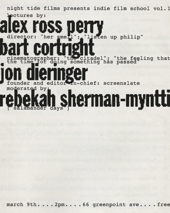 Film Lecture Poster