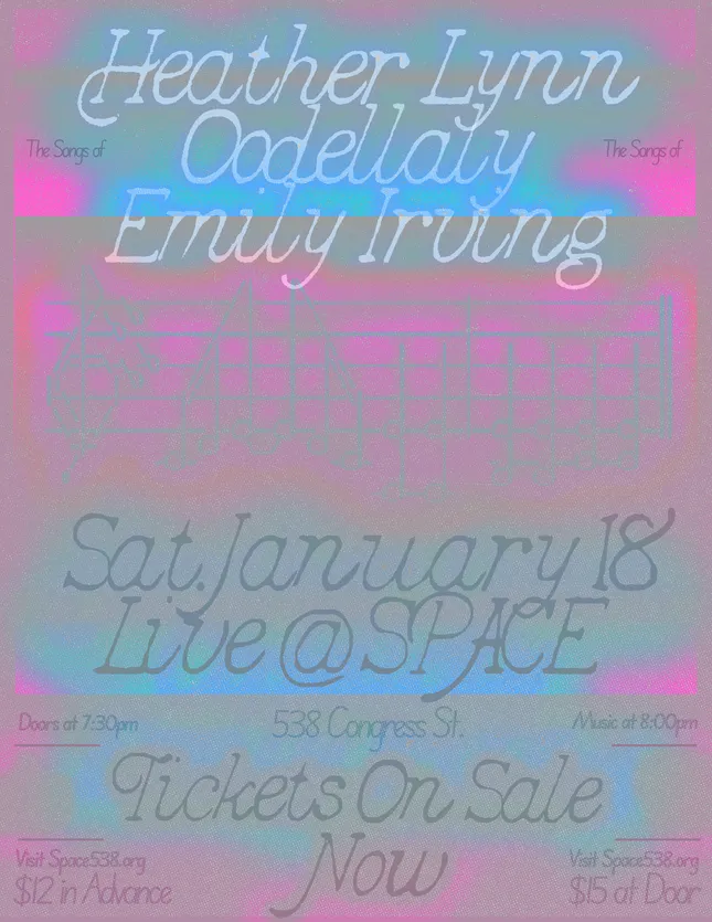 Heather Lynn @ SPACE - Poster Design
