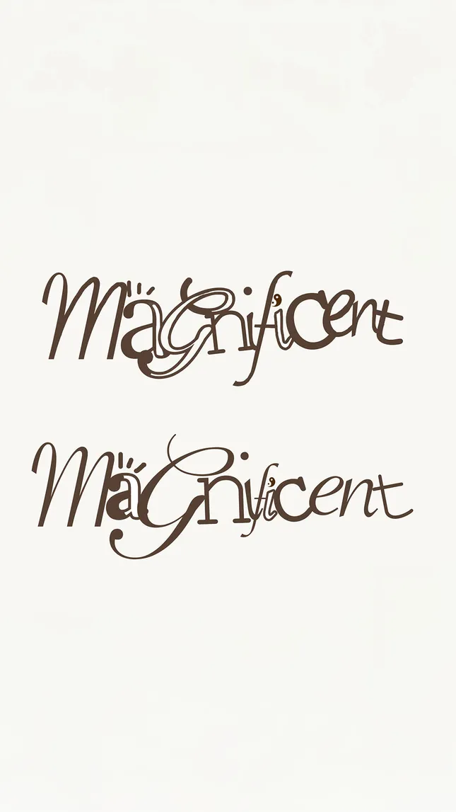 Typographic Logo: “Magnificent”