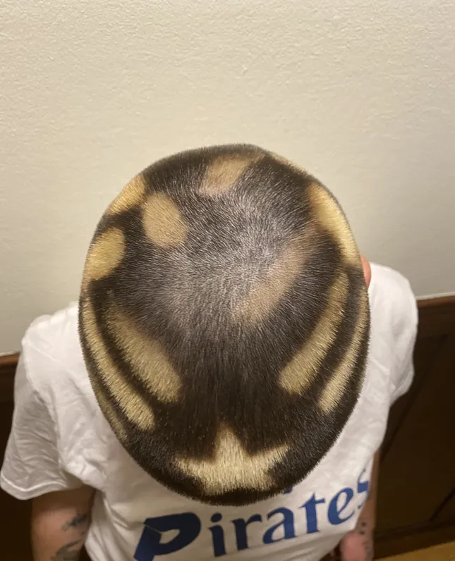 Handprint stain