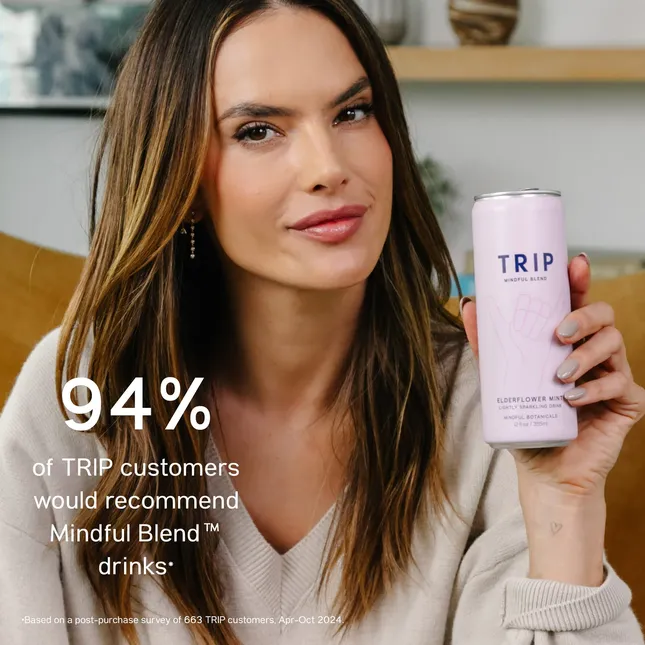 Alessandra Ambrosio TRIP Drinks 2025 Campaign