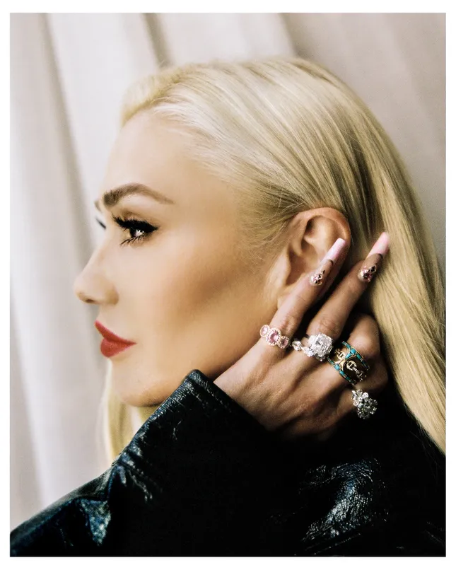 Gwen Stefani at home in LA