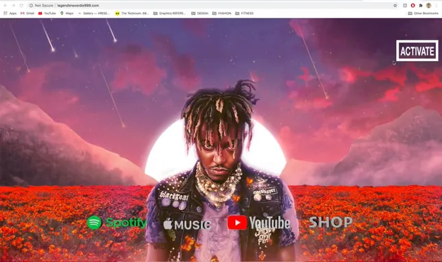 Juice WRLD – “Legends Never Die” (webVR POP UP)
