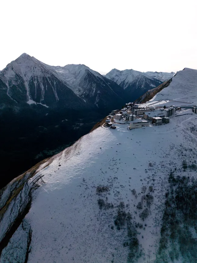 Ski resort from the sky 🏔️