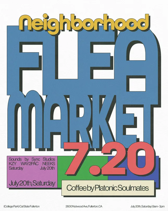 Neighborhood Market (2024), Event Poster/Flyer Design