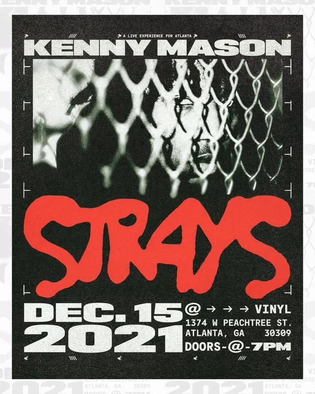 Kenny mason, strays flyer (yr.)2021.