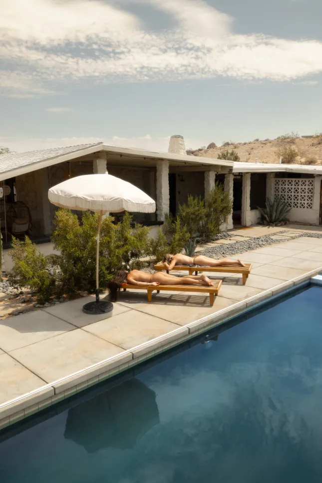 Poolside in the desert