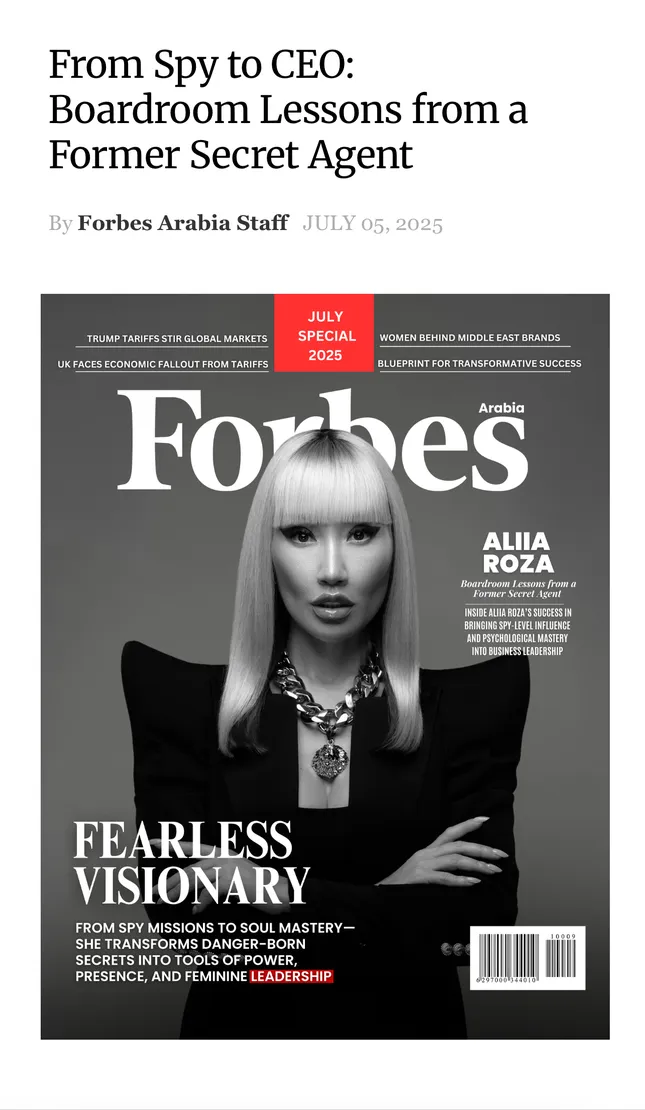 Aliia Roza Forbes Arabia Cover