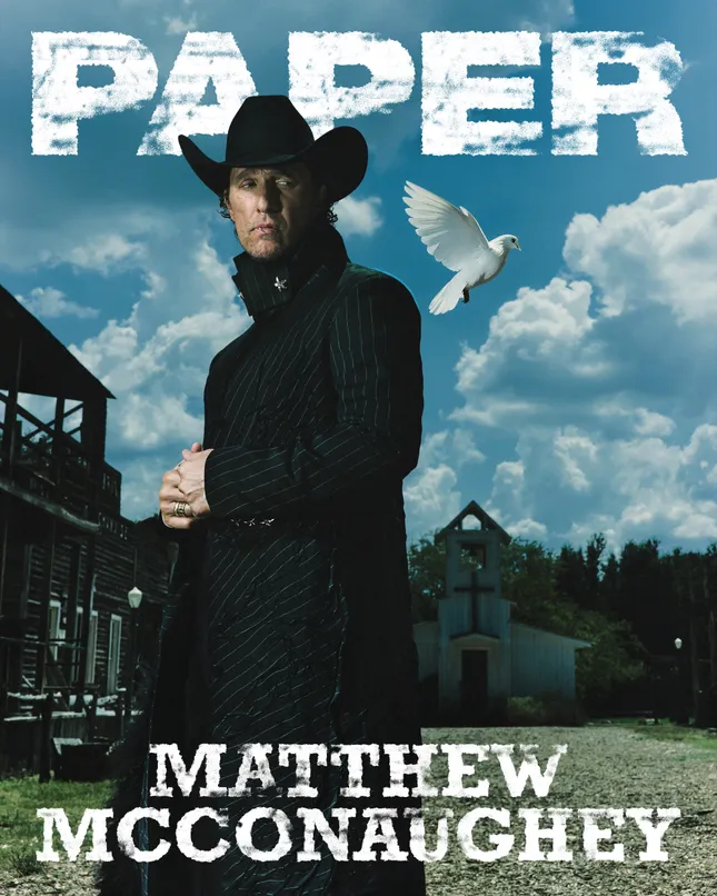 PAPER Magazine Cover featuring Matthew McConaughey