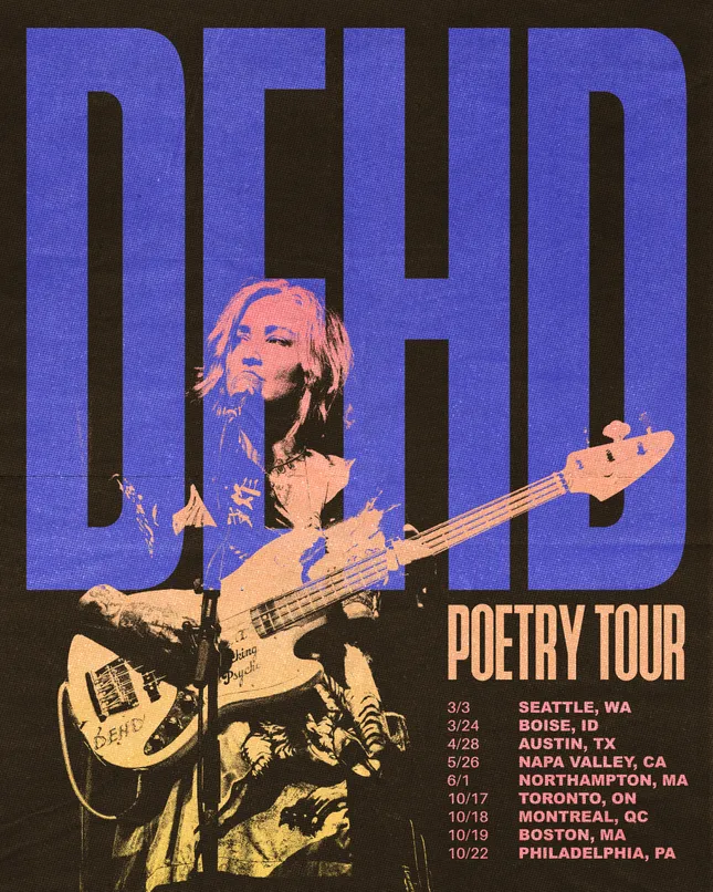 DEHD “Poetry Tour” poster