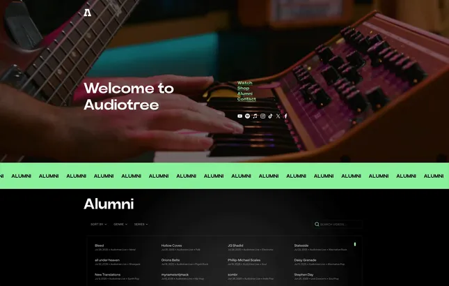 Website Banner | Audiotree