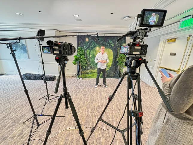 Holiday party video - Orlando FL. ( Flight travel video set up)