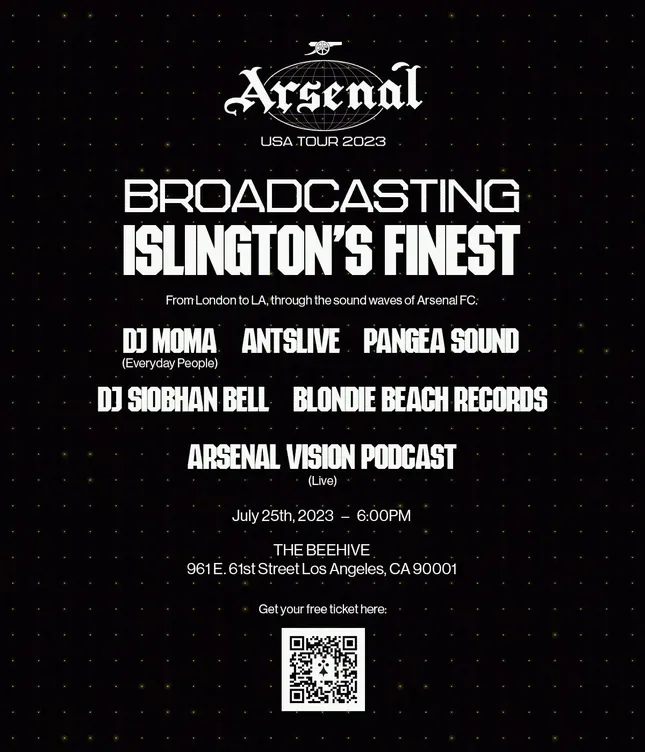 Arsenal USA Tour 2023 - Islington’s Finest