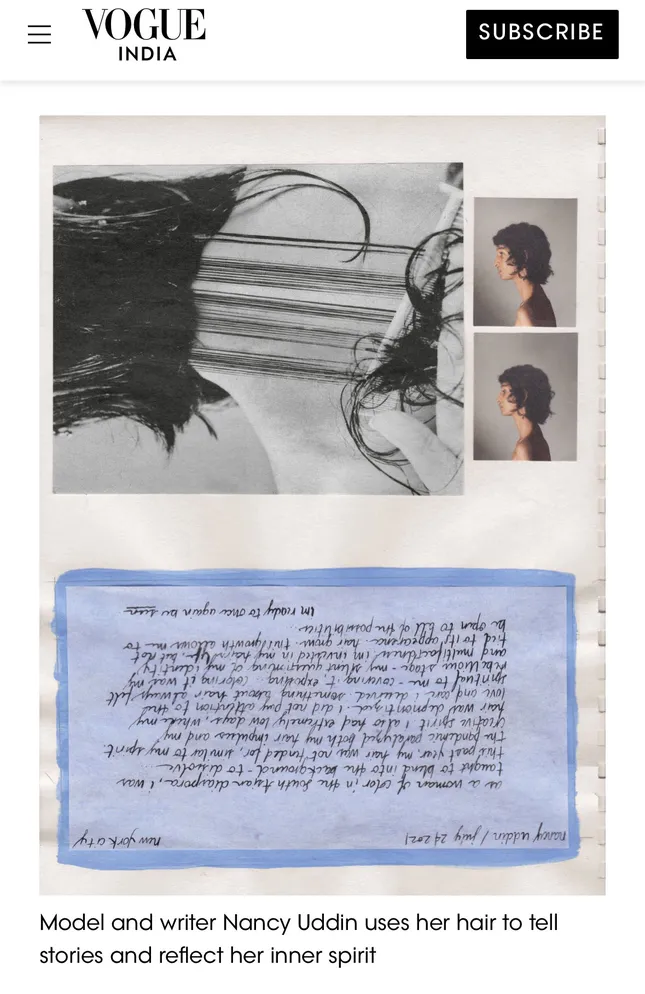This model approaches haircare through an ancient form of Islamic meditation practised in Sufism