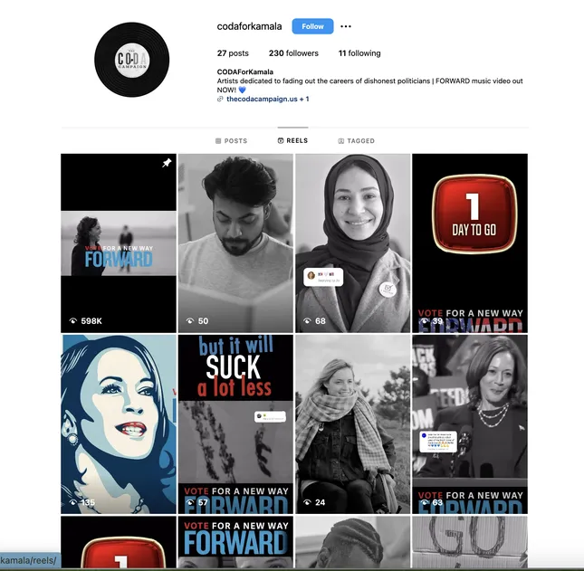 Presidential Election- Social Media Manager (CODA FOR KAMALA)