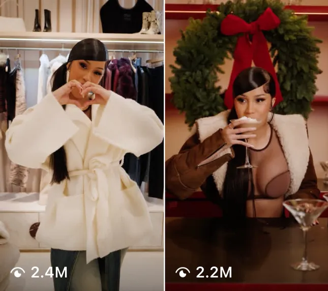 Cardi B - Revolve Holiday Instagram Reels